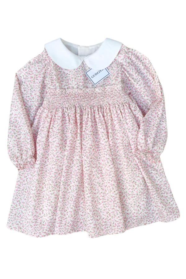 Vestido clasico manga larga Rosabela Cuello Bebé