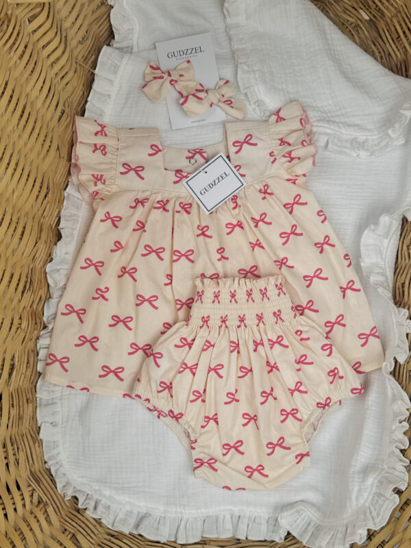 set Lazos Fucsia