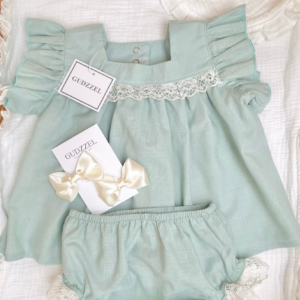 set Lazos Gretel Verde Agua
