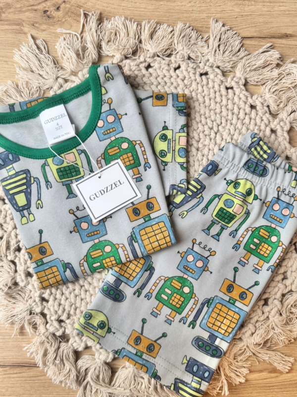 Pijama verano algodón Robots