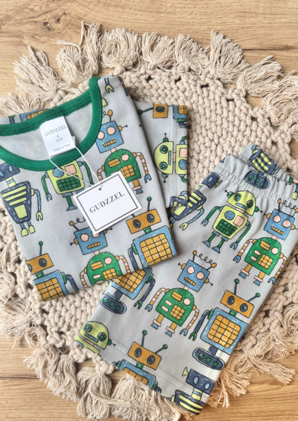 Pijama verano algodón Robots