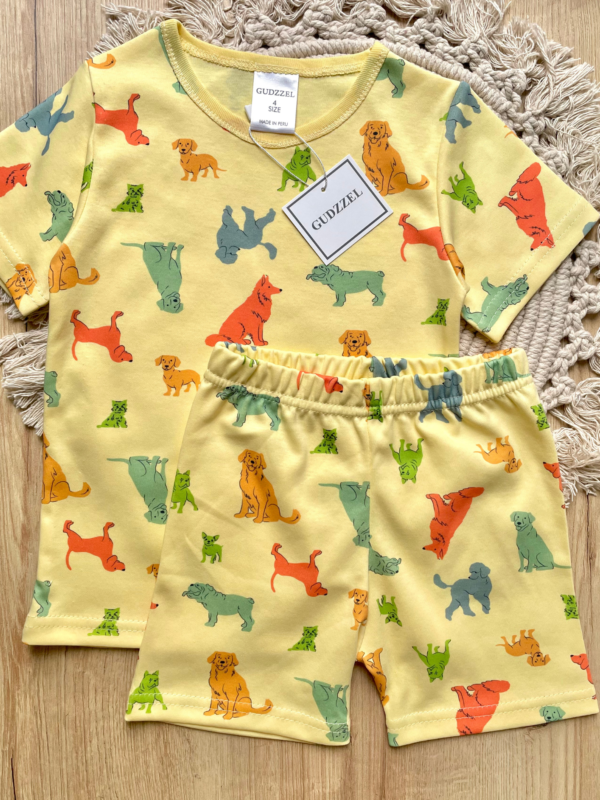 Pijama verano algodón pima perritos