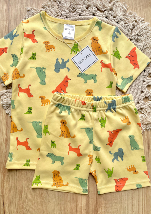 PROMOCIÓN DE PIJAMAS (80) Pijama verano algodón pima perritos