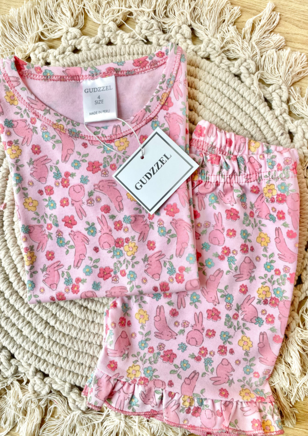PROMOCIÓN DE PIJAMAS (83) Pijama verano algodón pima conejitos
