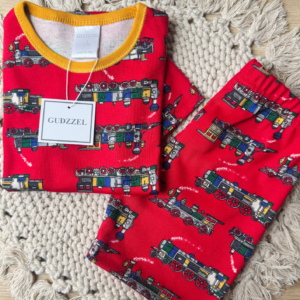 Pijama verano algodón Trenes