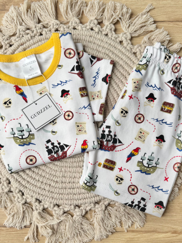 Pijama verano algodón pima Piratas