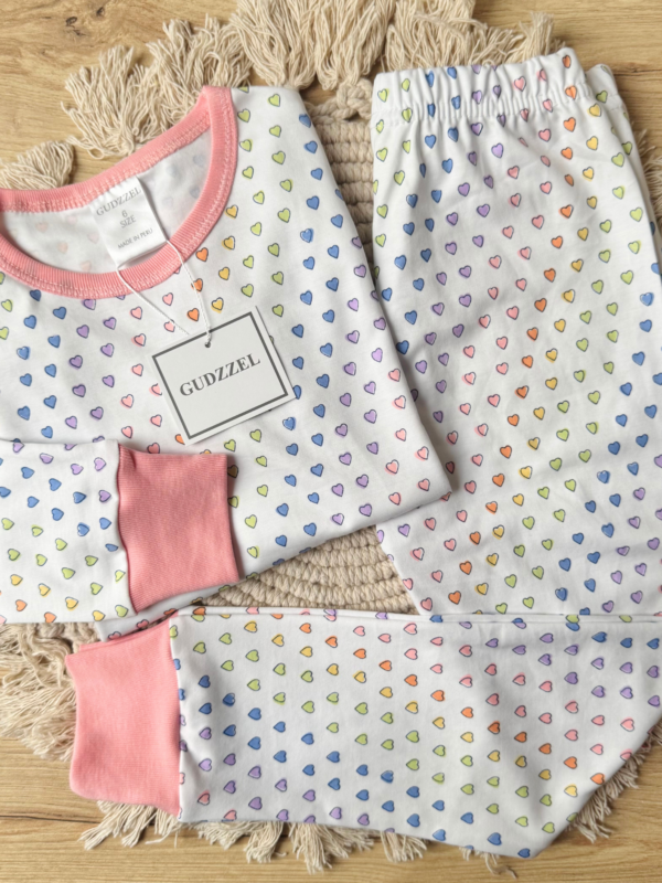 Pijama algodón pima Corazones