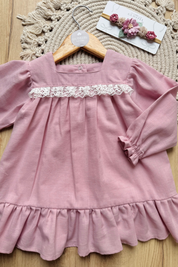 Vestido & Vincha Baby Lila