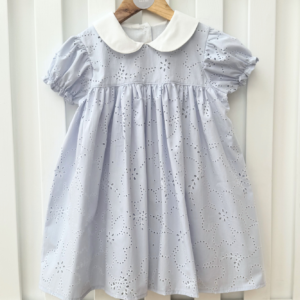 Vestido manga corta Chloe Celeste