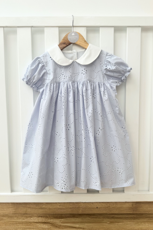 Vestido manga corta Chloe Celeste