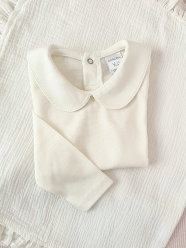 Polo manga larga Ivory Cuello Bebé para niña