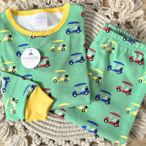 Pijama algodón pima manga larga y pantalón Golf Car