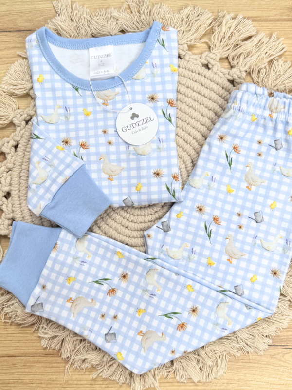 Pijama algodón pima Vichy Patitos