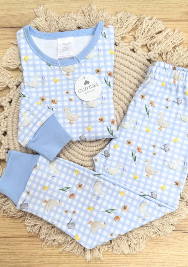 Pijama algodón pima Vichy Patitos