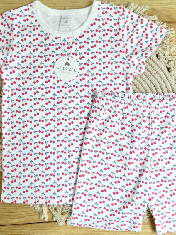 Pijama verano algodón pima Cerezas