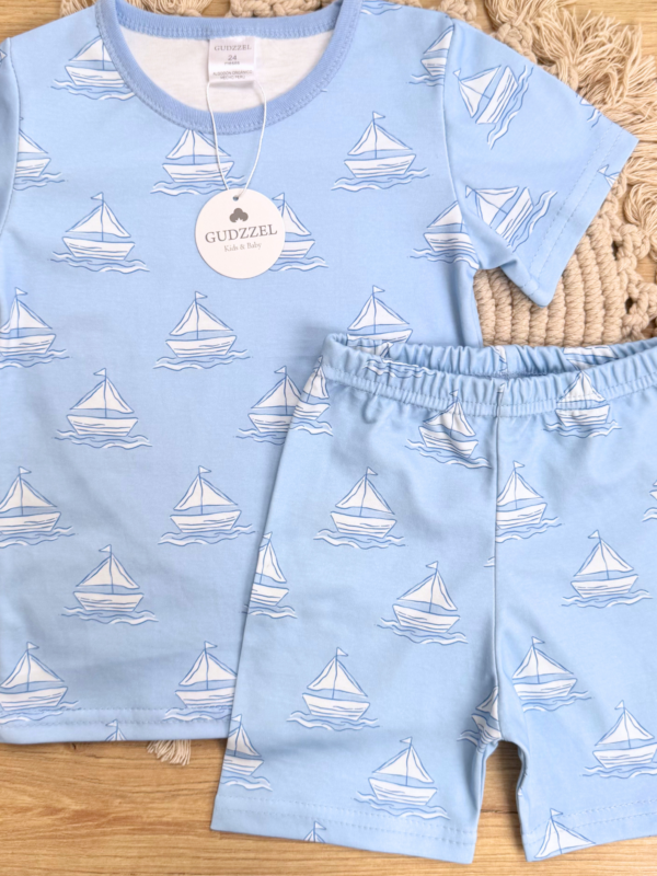 Pijama verano algodón pima Barcos