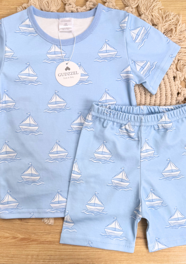 Pijama verano algodón pima Barcos