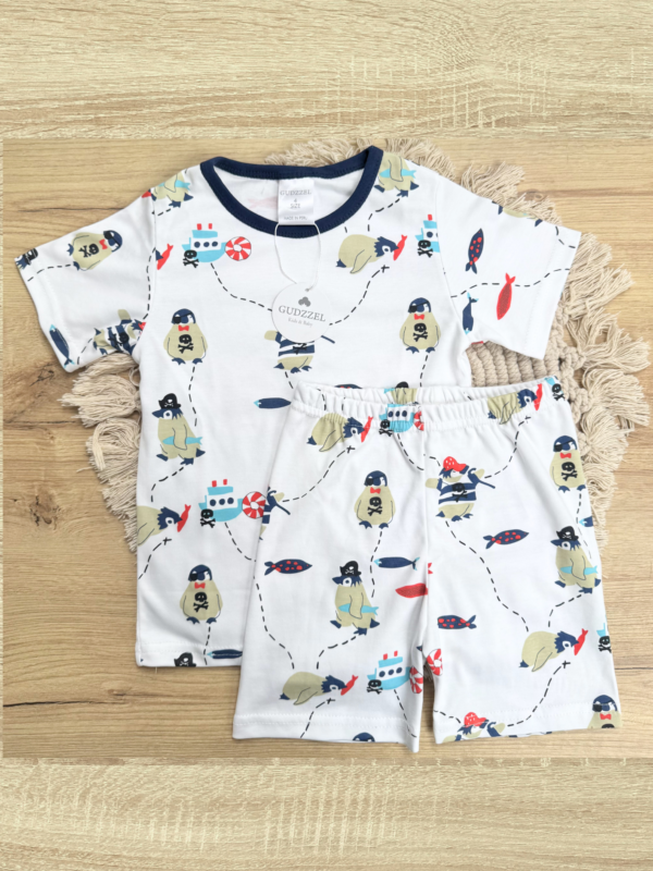 Pijama verano algodón pima Pinguinos