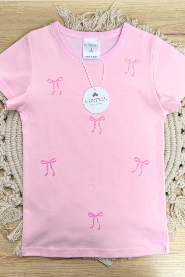 Polo manga corta Lazo Rosa