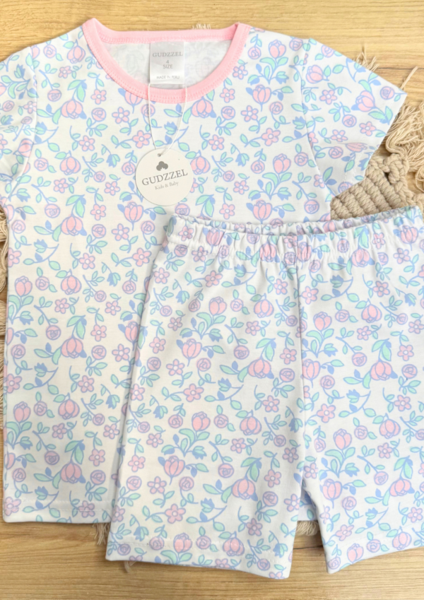 Pijama verano algodón pima Rosas